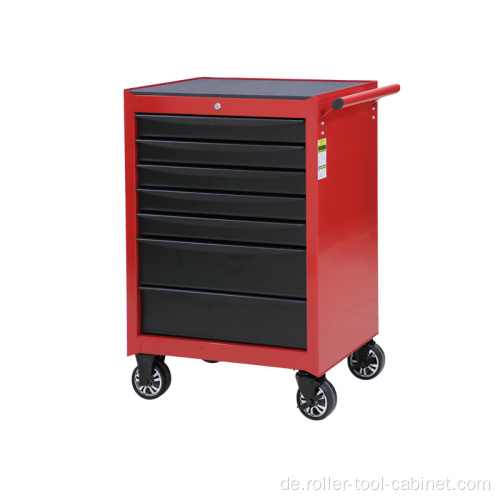 Black &amp; Red Rolling Tool Cabinet für Workshops